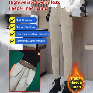 Black Friday Promotion 49%OFFWomen's High-waist Warm Fleece-lined Pants