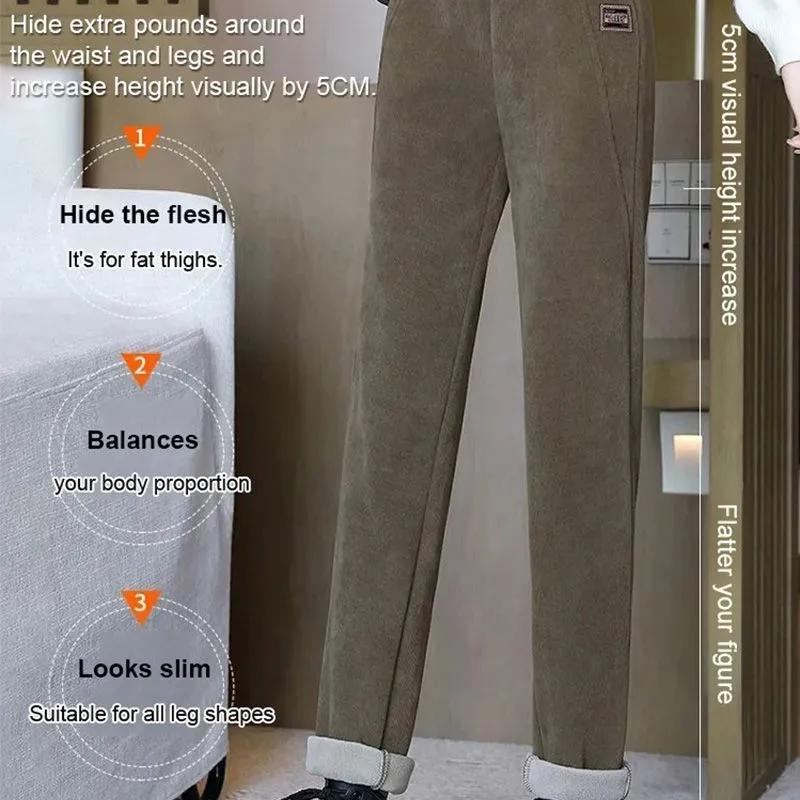 Black Friday Promotion 49%OFFWomen's High-waist Warm Fleece-lined Pants