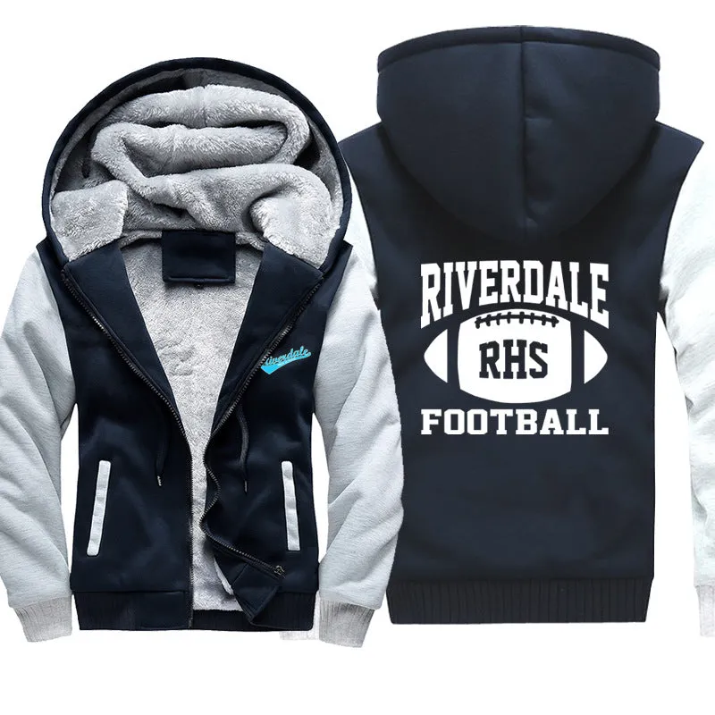 Football Riverdale Jackets - Solid Color Riverdale Fleece Jacket