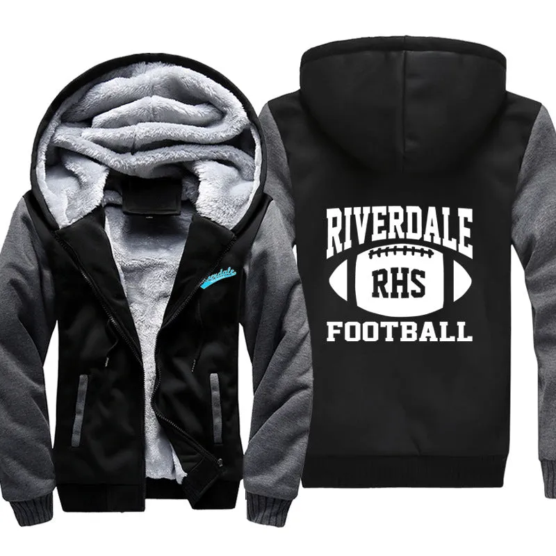 Football Riverdale Jackets - Solid Color Riverdale Fleece Jacket