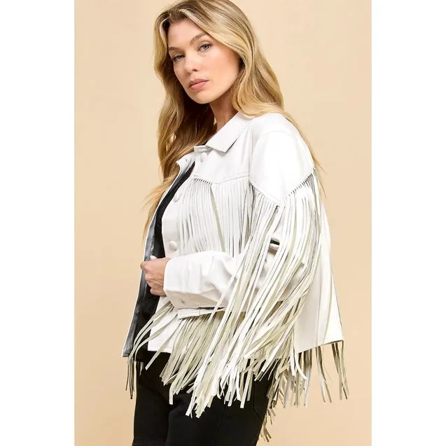 Fringe Faux Leather