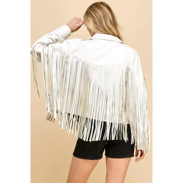 Fringe Faux Leather