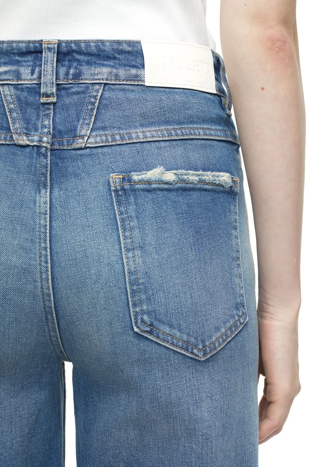 Glow-Up Wide Leg Distressed Jean