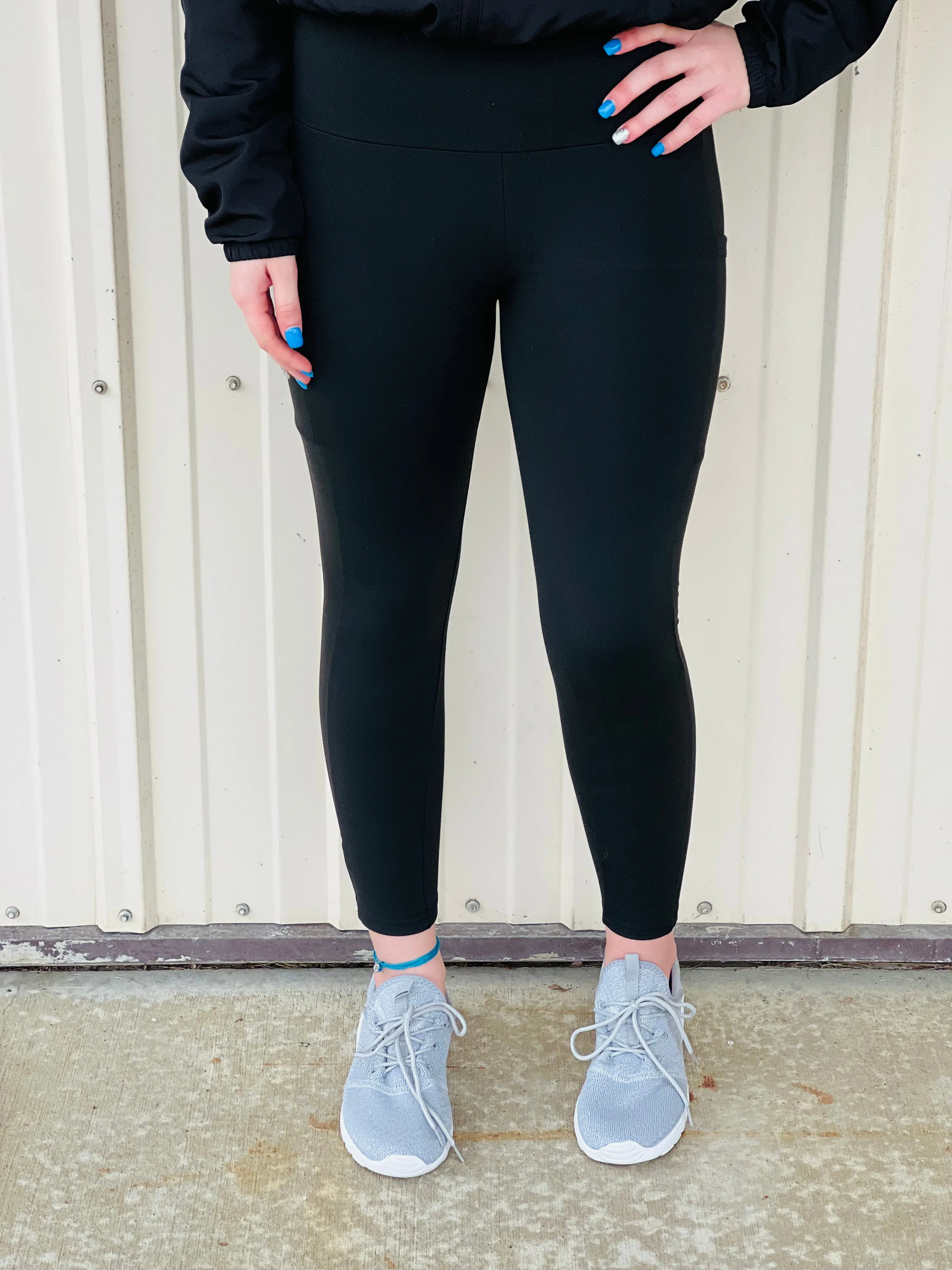 Irresponsible Fleece Lined Leggings WITH POCKETS FINAL SALE