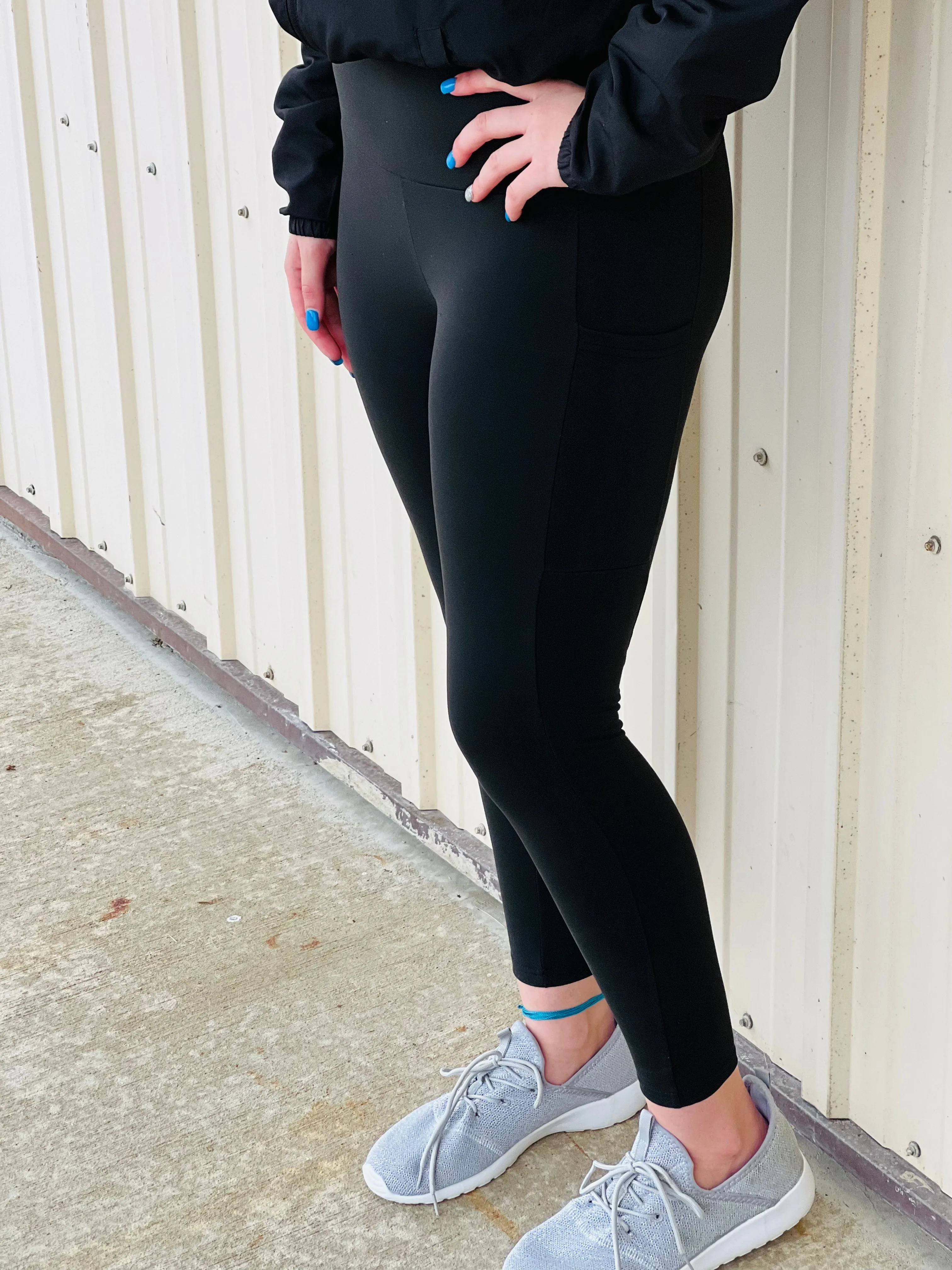 Irresponsible Fleece Lined Leggings WITH POCKETS FINAL SALE