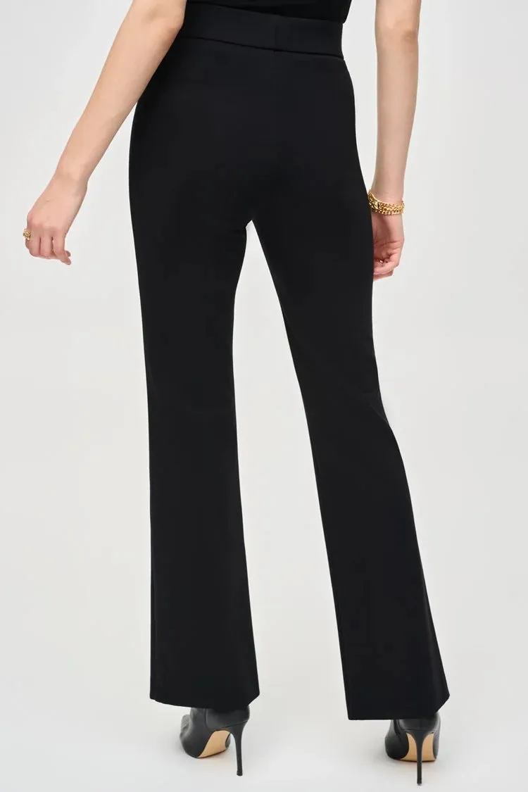 Knit Flared Pull-On Pants
