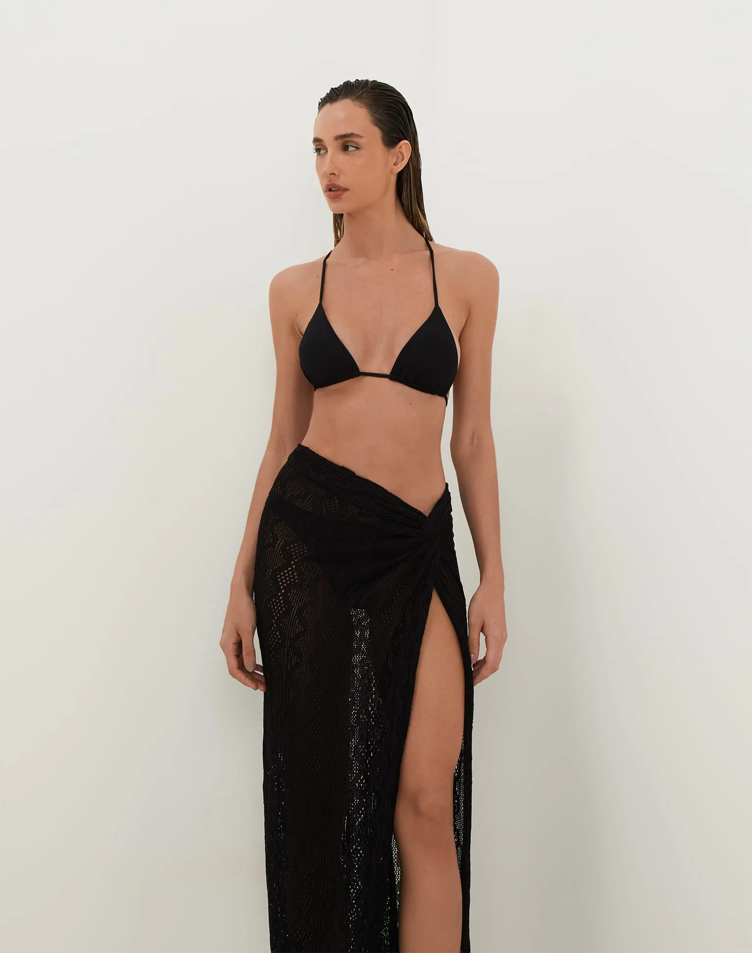 Knit Karen Midi Skirt - Black
