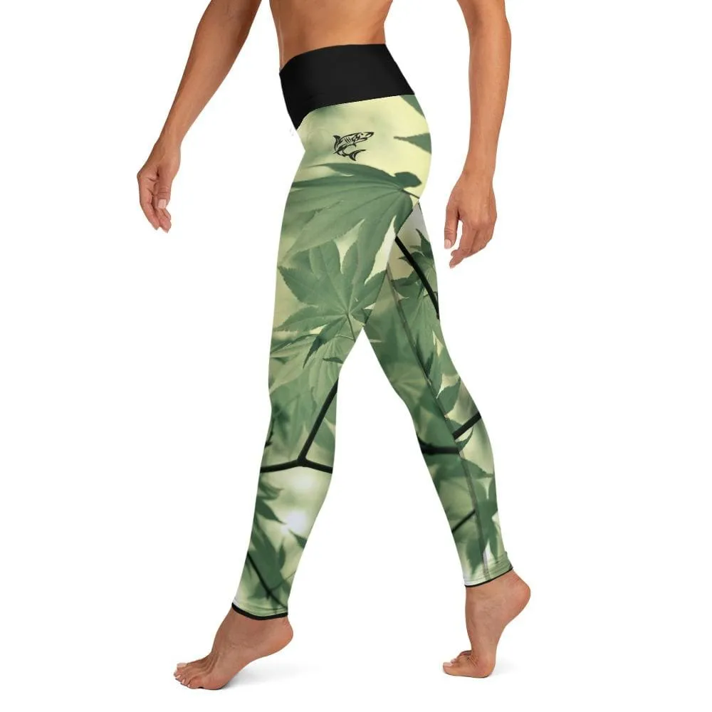 Legalize Leaf ~ High Waist Leggings