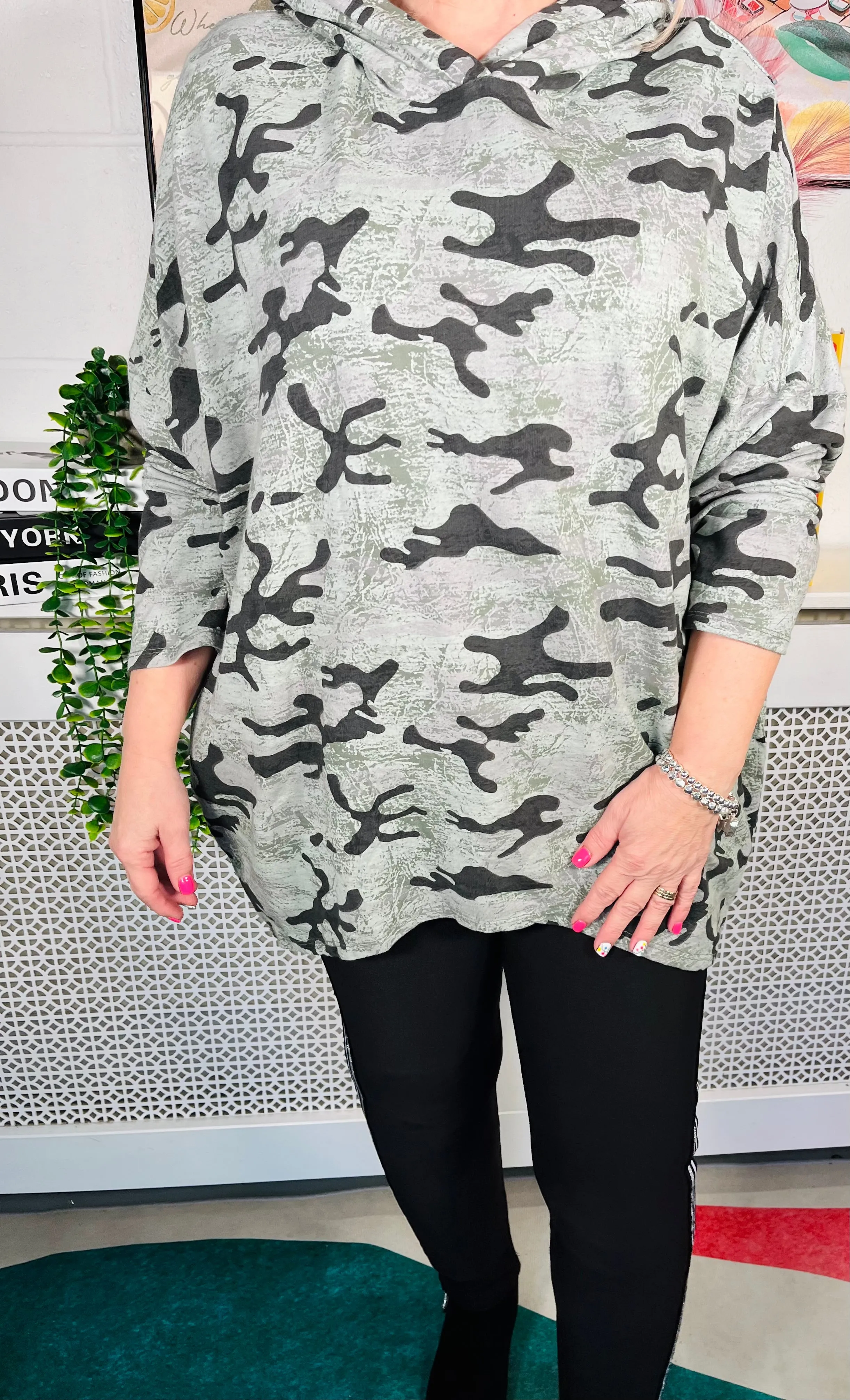 Melissa Camo Hoodie - Khaki