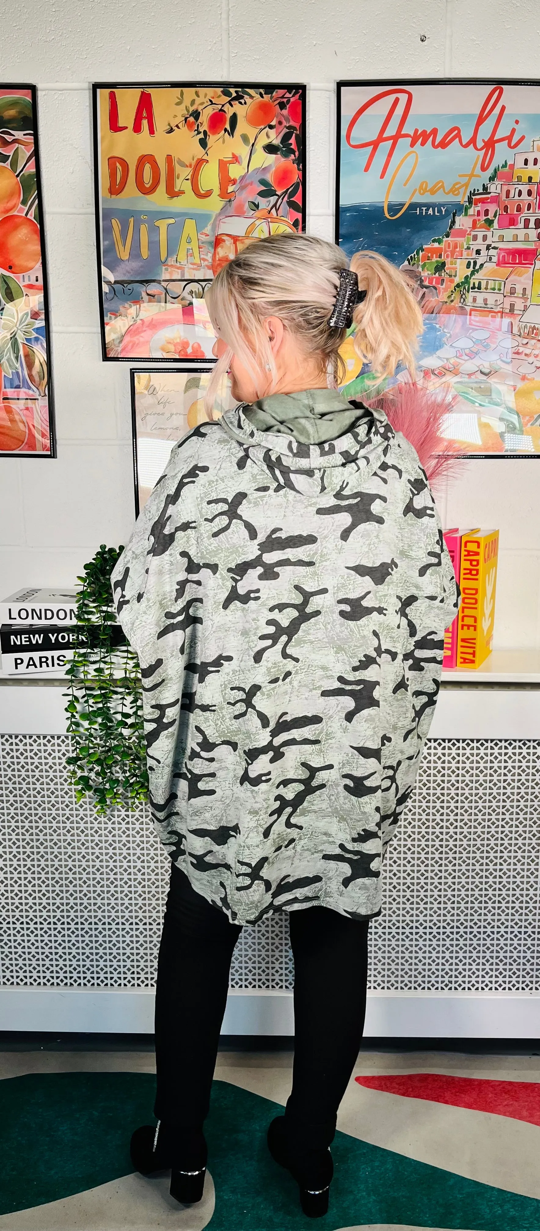 Melissa Camo Hoodie - Khaki