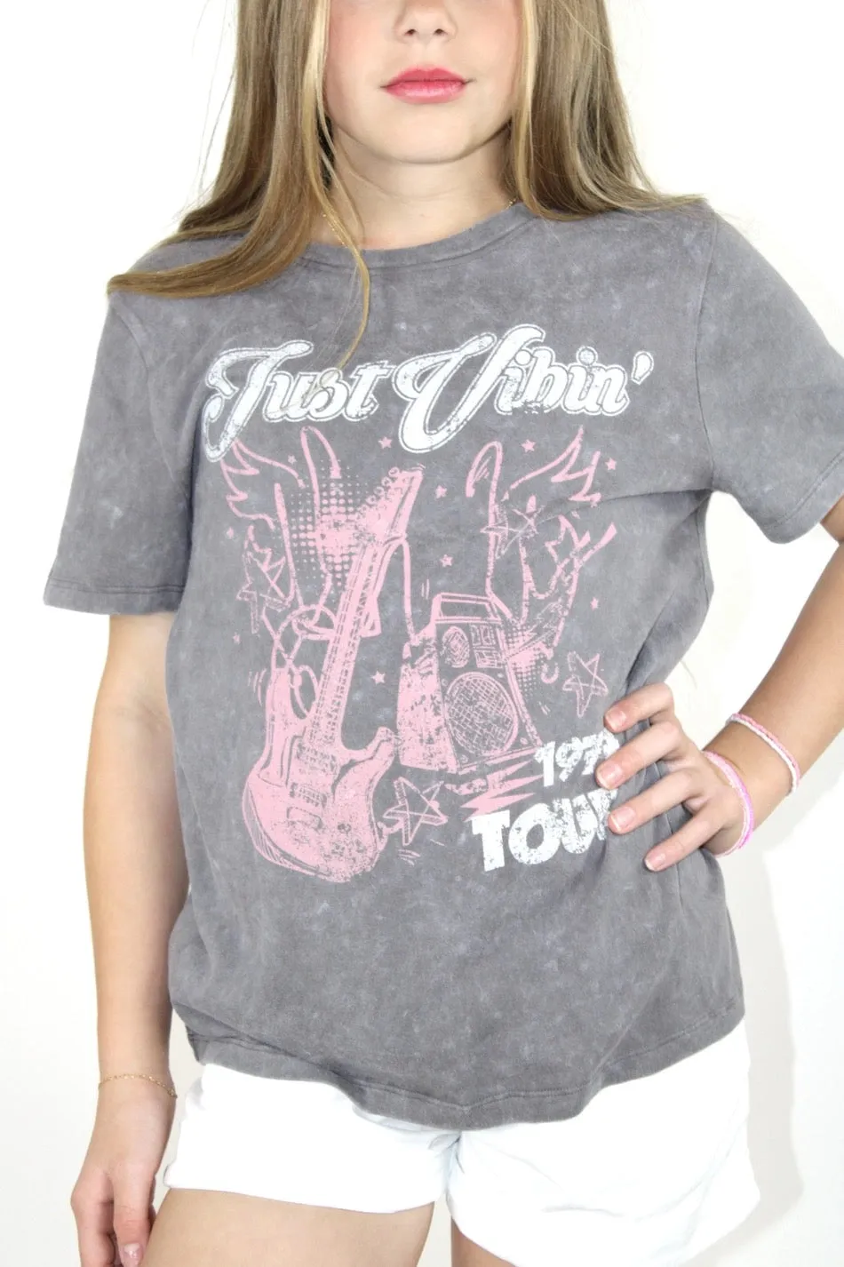 Paper Flower Rock And Roll Guitar T-Shirt