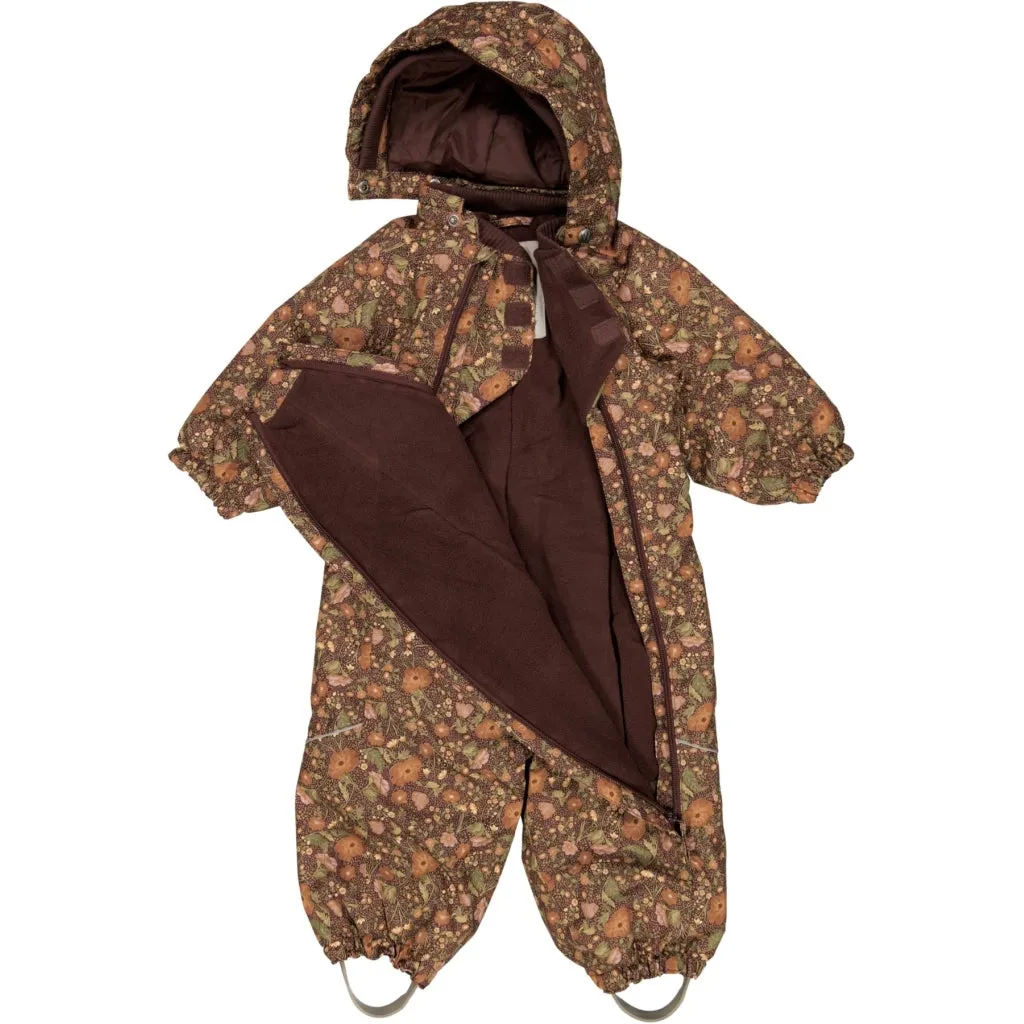 Snowsuit Adi Tech - maroon flowers
