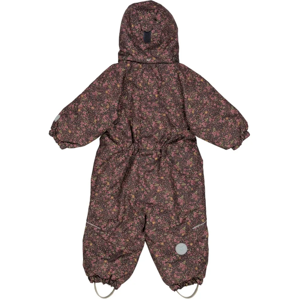 Snowsuit Nickie Tech - deep blue flowers