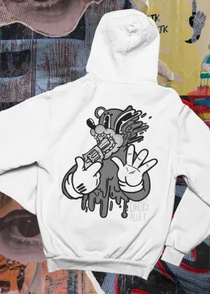 ST!NK - artist Circus Alley - Back Print Hoodie