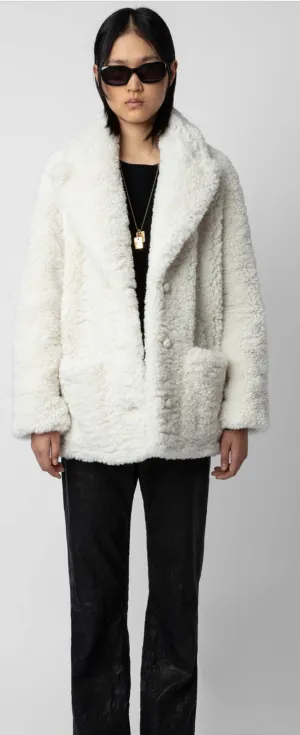 Zadig & Voltaire Fleur Soft Curly Coat